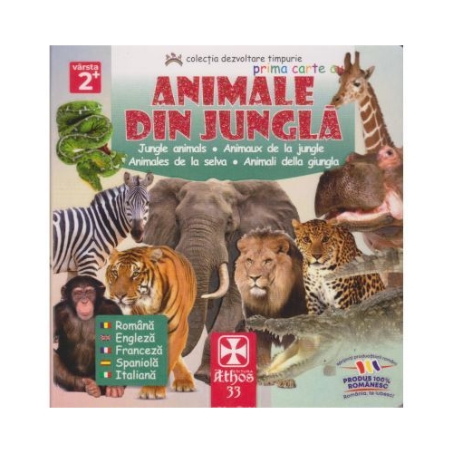 Prima carte cu animale din jungla