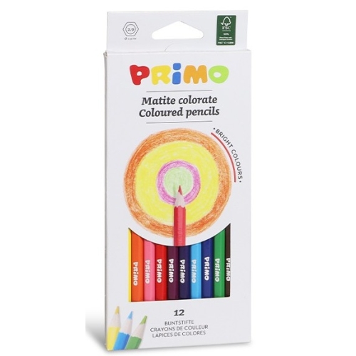 Creioane colorate Morocolor, 12 culori/cutie (MC15528)