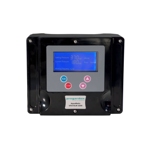 ProGARDEN AquaMatic 2200 Controler VFD 20-50Hz, 2.2kW, 1x230V-in, 1x230V-out, compact, LED