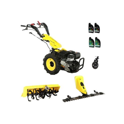 ProGARDEN Pachet Campo U16E Motocultor 14CP + Bara cosire BC120M + Roata sustinere + Freza tractata FT90 + 4L Ulei