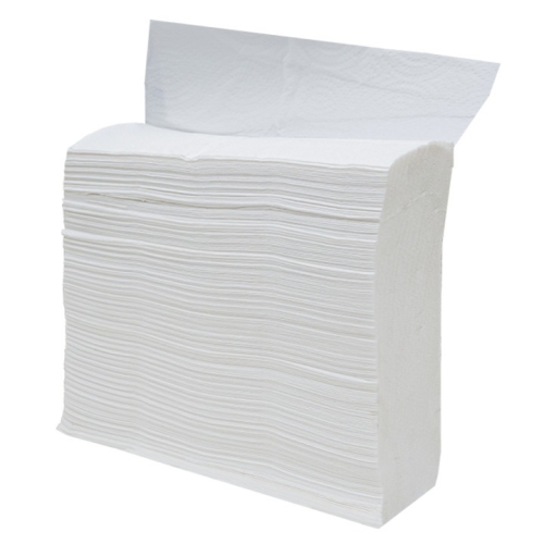 Prosoape pliate Z albe 200 buc/set Sano