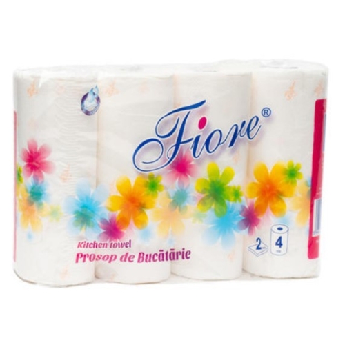 Prosop de bucatarie 4 role 2 straturi, Fiore