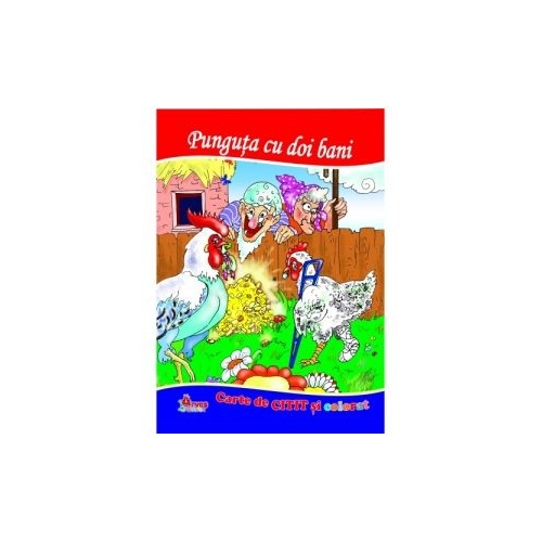 Punguta cu doi bani. Carte de citit si colorat - Mariana Matei