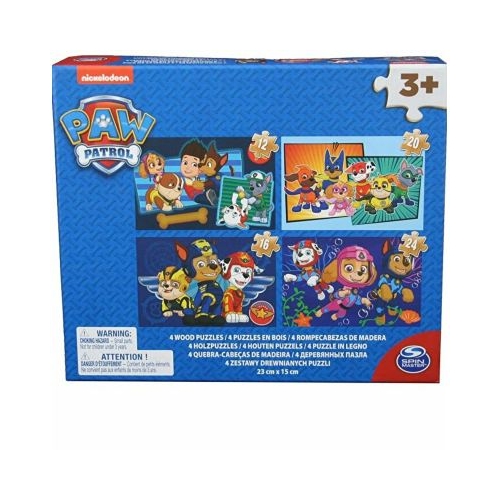 Puzzle 4 in 1 Patrula Catelusilor, 72 piese