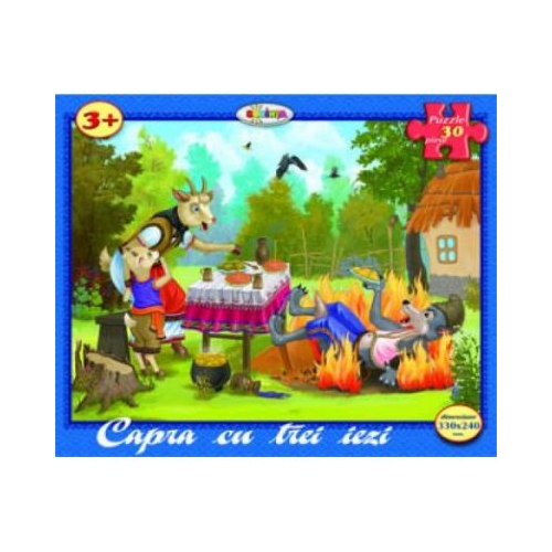 Puzzle Capra cu trei iezi, editura Dorinta. Puzzle pentru copii.