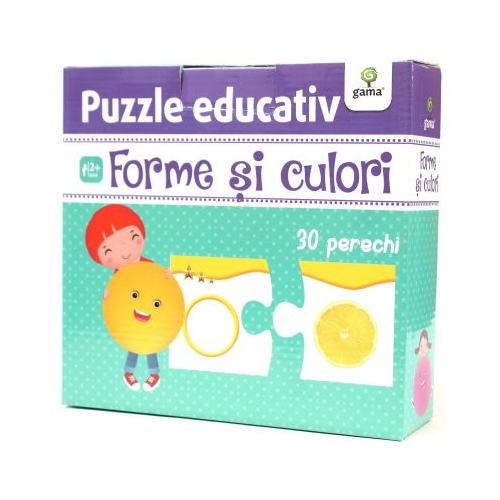 Puzzle educativ. Forme si culori