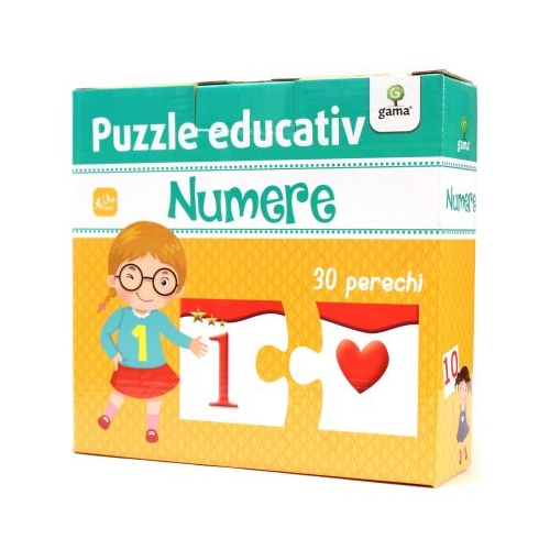 Puzzle educativ. Numere