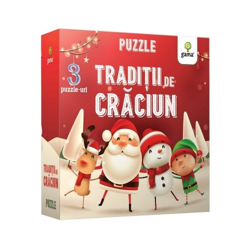 Puzzle educativ. Traditii de Craciun Puzzle de Craciun Gama
