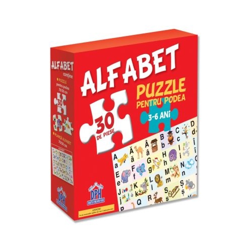 Puzzle pentru podea. Alfabet. 3-6 ani, editura Didactica Publishing House