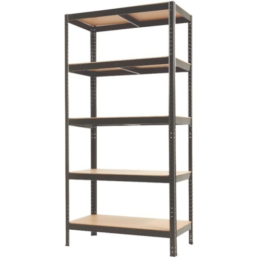 Raft cu 5 polite negru 265 kg / polita, 900 x 450 x 1800 mm, MESTERINO TOOLS MTTC-080A