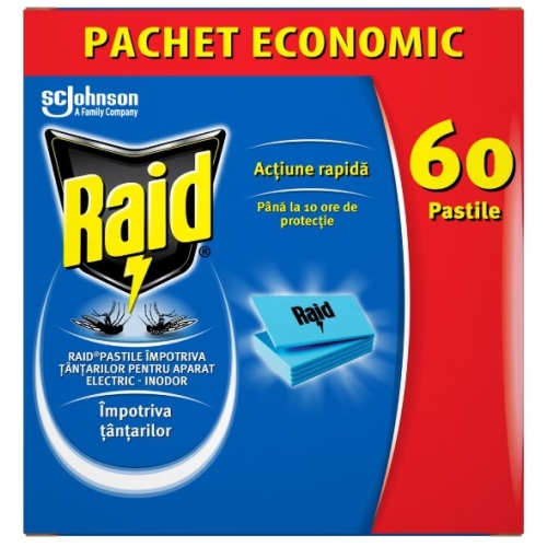 Raid Pastile impotriva tantarilor, 60 pastilepe grupdzc.ro✅. Descopera gama copleta de produse la oferte speciale✅!