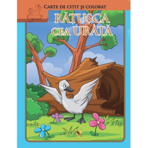 Ratusca cea urata. Carte de citit si colorat