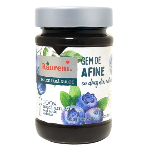 Gem afine fara zahar 250g, Raureni