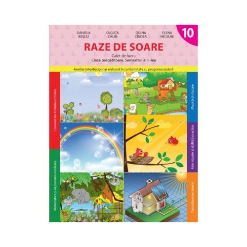 Raze de soare. Caiet de lucru. Clasa pregatitoare. Semestrul II - Daniela Besliu