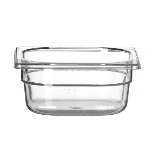 Recipient Gastronorm 1/6 COOL, HENDI, COOL, GN 1/6, 1 l, Transparent, 176x162x(H)65mm