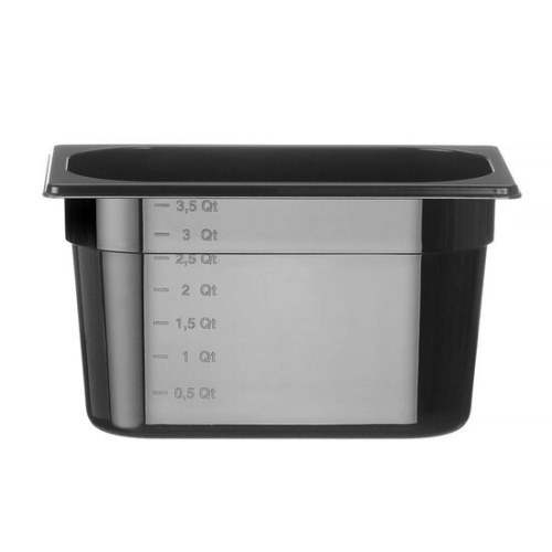 Recipient GN 1/4 COOL, HENDI, COOL, GN 1/4, 3.8 l, Negru, 265x163x(H)150mm