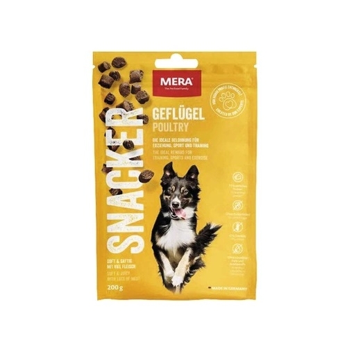 Recompense cu carne de pasare pentru caini Snacker, 200 g, Mera