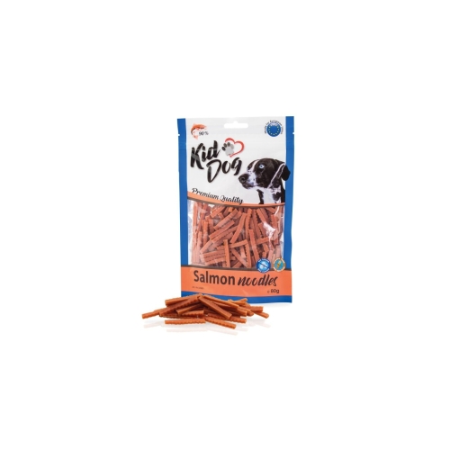 KidDog Recompense Pentru Caini/Pisici, Noodles Cu Somon, 80 g, A04989