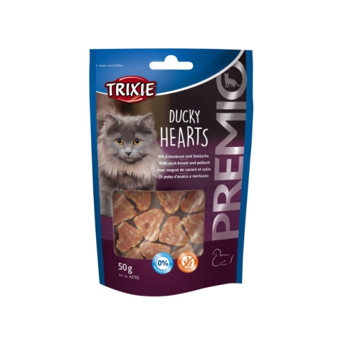 Recompense Pentru Pisici, Premio Inimioare Cu Rata Si Peste, 50 g, 42705