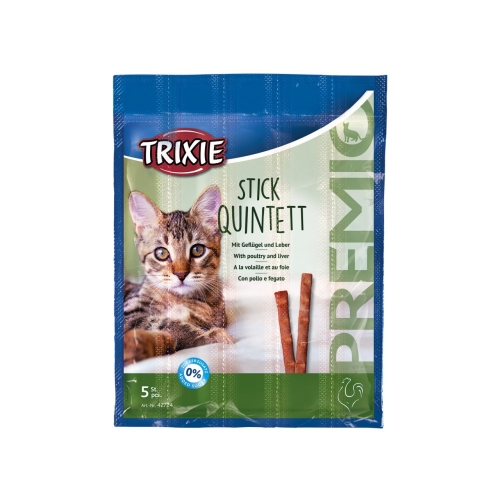 Trixie Recompense Pentru Pisici, Premio Stick Quintett, Pasare Si Ficat, 5 x 5 g, 42724