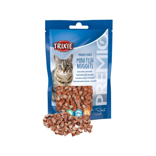 Trixie Recompense Pentru Pisici, Premio Trainer, Mini Nuggets Cu Peste/Pui/Catnip, 50 g, 42741