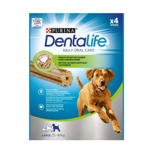 Recompense-pentru-caini-de-talie-mare,-pentru-ingrijire-orala-zilnica,-4-Batoane-142-g,-Purina-Dentalife-Large 