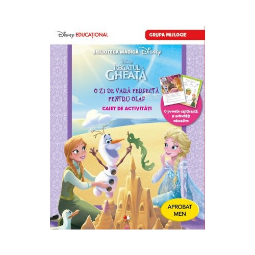 Regatul de gheata. O zi de vara perfecta pentru Olaf. Caiet de activitati pentru grupa mijlocie - Disney
