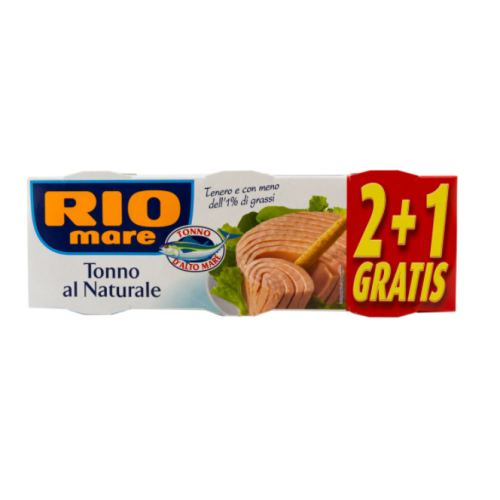 Rio Mare Ton in suc natural, 3 x 160 g