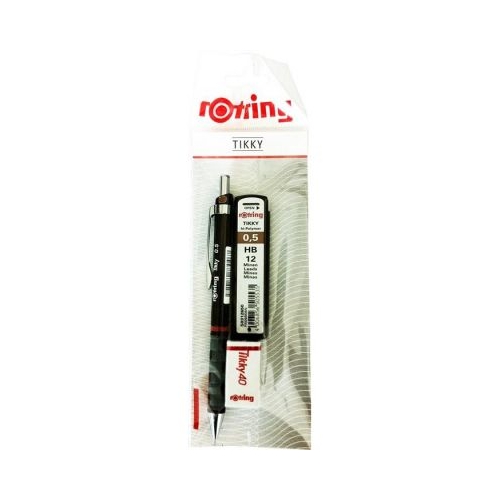 Set Rotring, Tikky, creion mecanic Tikky III, Original, 0. 7mm + mina 0. 7mm HB, blister cu gratuitate (RO350044)