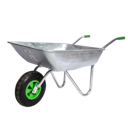 Roaba metalica Micul Fermier 80L cuva otel zincat G01