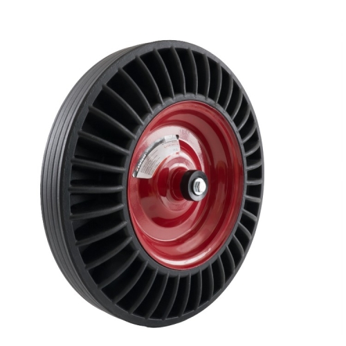 Roata pentru roaba cauciuc plin cu rulment + ax 16 x 102 mm, ERCP-4.00-8 ELEFANT