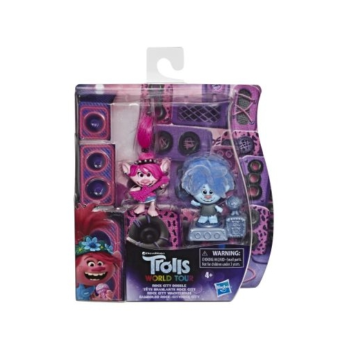 Set 2 figurine rock city bobble, Trolls