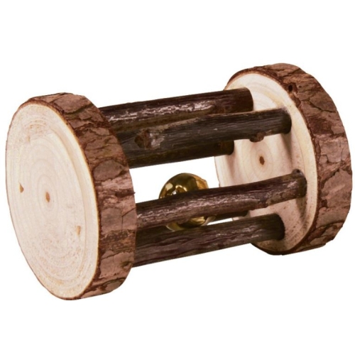  Jucarie Pentru Rozatoare, Rola Cu Clopotel, Lemn, 5x7 cm, 61654