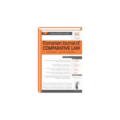 Romanian journal of comparative law no. 1/2016