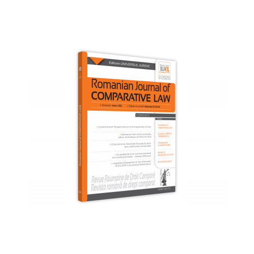 Romanian Journal of Comparative Law nr. 1/2020 - Manuel Gutan