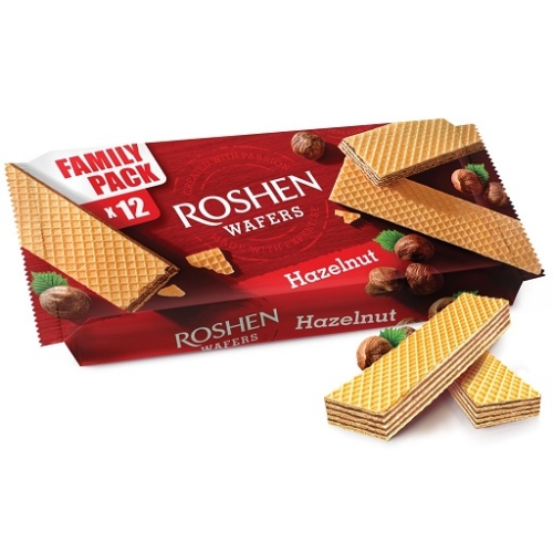 Napolitane cu crema de alune, 216 g, Roshen