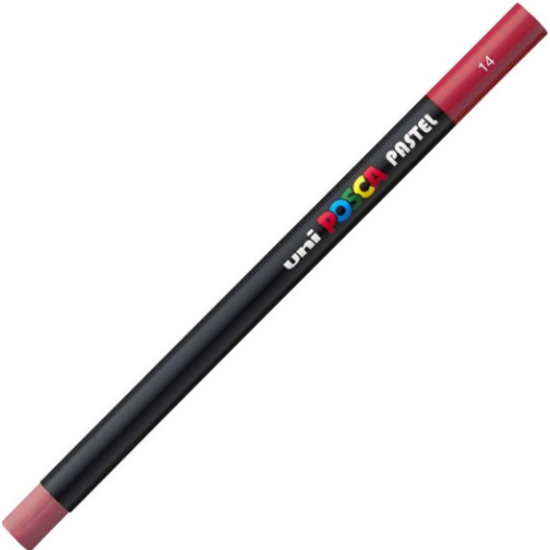 Creion pastel uleios Posca KPA-100 rosu inchis Posca