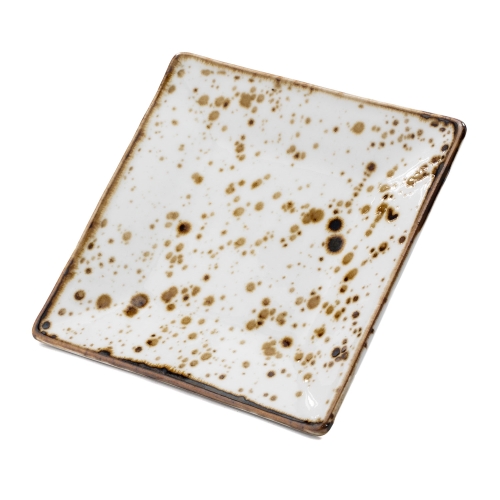 Farfurie patrata hand made, dimensiune 145x145mm