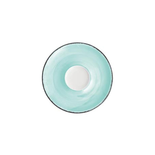 Farfurioara pentru ceasca ceai diametru 145mm culoare turcoaz
