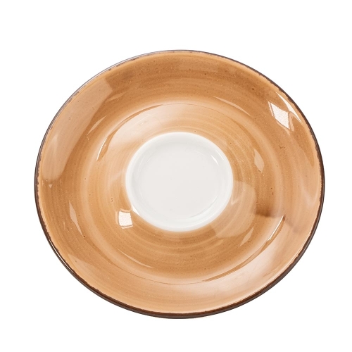 Farfurioara pentru ceasca ceai diametru 145mm culoare maro linia Pure