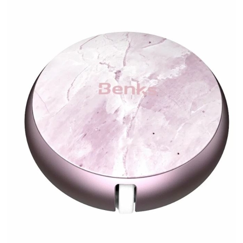 Cablu Lightning retractabil Benks D28 0.9 m Rose Gold