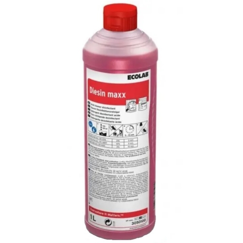 Ecolab Diesin Maxx Biocid Dezinfectant universal, 1 L. Produse curatare casa si exterior, solutie curatat podele