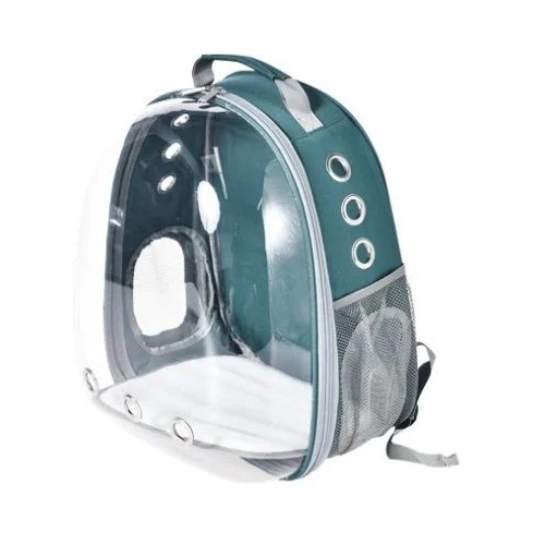 Rucsac Transport Verde Inchis Transparent 31x42x28 cm 4DOG 