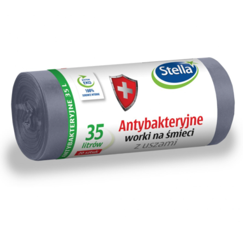 Saci menajeri albastri, 35 litri, 20 buc, Stella 