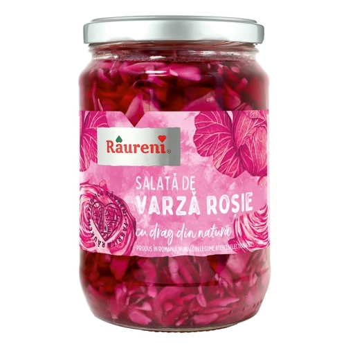 Salata varza rosie, 680g, Raureni