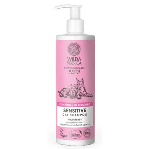 Sampon pentru pisici cu pielea sensibila Sensitive, 400 ml, Wilda Siberica