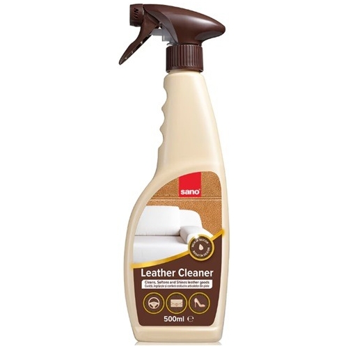 Solutie pentru curatat articole din piele cu pulverizator Sano Leather Care, 500ml
