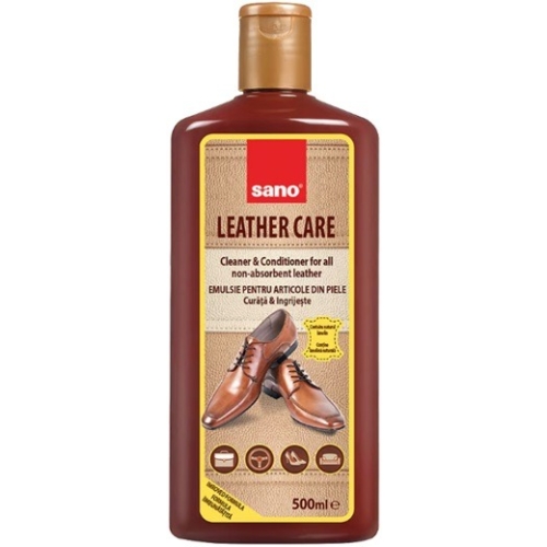Lotiune pentru curatat articole din piele Sano Leather Care, 500ml