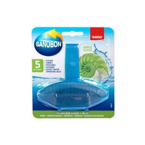 Odorizant solid toaleta SanoBon Apple 5 in1, 55 g, Sano
