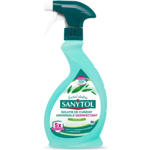 Solutie de curatat universala dezinfectant Sanytol Eucalipt, 750 ml